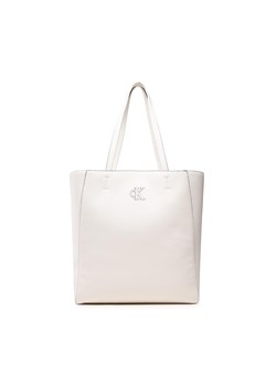 Torebka Calvin Klein Minimal Monogram Shopper32 K60K609292 Beżowy ze sklepu eobuwie.pl w kategorii Torby Shopper bag - zdjęcie 166784755