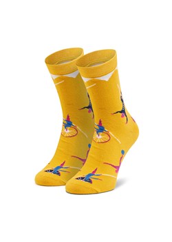 Skarpety wysokie unisex Dots Socks DTS-SX-441-Y Żółty ze sklepu eobuwie.pl w kategorii Skarpetki męskie - zdjęcie 166785746