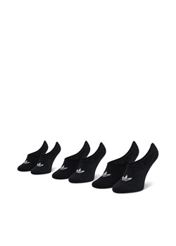 Zestaw 3 par stopek unisex adidas No-Show Socks 3P FM0677 Czarny ze sklepu eobuwie.pl w kategorii Skarpetki dziecięce - zdjęcie 166786415