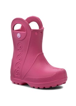 Kalosze Crocs Handle It Rain Boot Kids 12803 Candy Pink ze sklepu eobuwie.pl w kategorii Kalosze dziecięce - zdjęcie 166788755