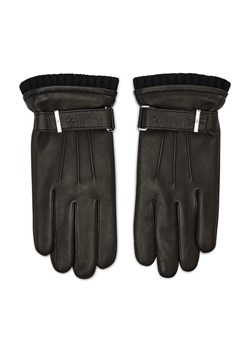 Rękawiczki Męskie Calvin Klein Leather Rivet Gloves K50K507425 BAX ze sklepu eobuwie.pl w kategorii Rękawiczki męskie - zdjęcie 166789127