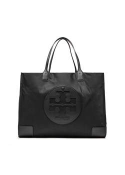 Torebka Tory Burch Ella Tote 87116 Black 001 ze sklepu eobuwie.pl w kategorii Torby Shopper bag - zdjęcie 166789915