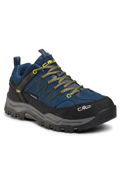 Trekkingi CMP Kids Rigel Low Trekking Shoes Wp 3Q13244J Blue Ink/Yellow 10MF ze sklepu eobuwie.pl w kategorii Buty trekkingowe dziecięce - zdjęcie 166794835