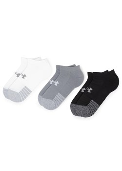 Zestaw 3 par niskich skarpet unisex Under Armour Heatgear No Show Sock 1346755-035 Szary ze sklepu eobuwie.pl w kategorii Skarpetki damskie - zdjęcie 166795337