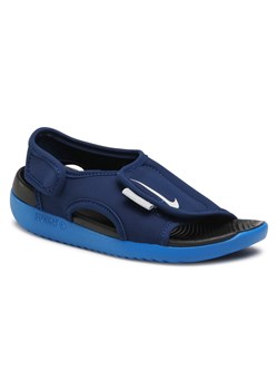 Sandały Nike Sunray Adjust 5 V2 (Gs/Ps) DB9562 401 Granatowy ze sklepu eobuwie.pl w kategorii Sandały dziecięce - zdjęcie 166800909