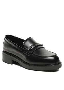 Loafersy Calvin Klein Rubber Sole W/Hw HW0HW01791 Czarny ze sklepu eobuwie.pl w kategorii Lordsy damskie - zdjęcie 166801456