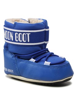 Śniegowce Moon Boot Crib 34010200005 Electric Blue ze sklepu eobuwie.pl w kategorii Buciki niemowlęce - zdjęcie 166807247