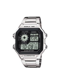 Zegarek Casio AE-1200WHD-1AVEF Silver/Silver ze sklepu eobuwie.pl w kategorii Zegarki - zdjęcie 166810699