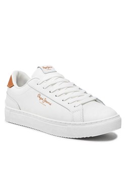 Sneakersy Pepe Jeans Adams Basic PLS31472 White 800 ze sklepu eobuwie.pl w kategorii Trampki damskie - zdjęcie 166811598