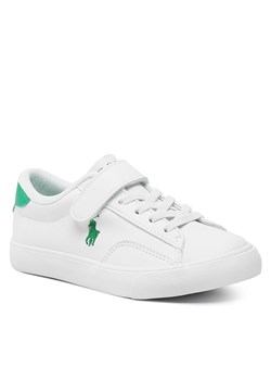 Sneakersy Polo Ralph Lauren Theron V Ps RF104101 White Smooth PU/Green w/ Green PP ze sklepu eobuwie.pl w kategorii Trampki dziecięce - zdjęcie 166811636