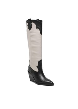 Kozaki Bronx High boots 14287-AG Black/Off White 2295 ze sklepu eobuwie.pl w kategorii Kozaki damskie - zdjęcie 166812345