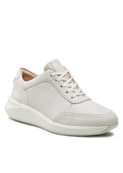 Sneakersy Clarks Un Rio Mix 261678114 White Leather ze sklepu eobuwie.pl w kategorii Buty sportowe damskie - zdjęcie 166817638