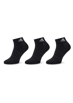 Zestaw 3 par niskich skarpet unisex adidas Thin and Light Ankle Socks 3 Pairs IC1282 Czarny ze sklepu eobuwie.pl w kategorii Skarpetki męskie - zdjęcie 166820776