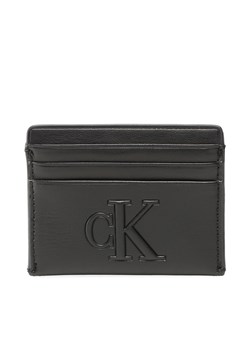 Etui na karty kredytowe Calvin Klein Jeans Sculpted Cardholder 6Cc Pipping K60K610349 Czarny ze sklepu eobuwie.pl w kategorii Etui - zdjęcie 166822299