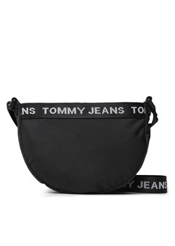 Torebka Tommy Jeans Tjw Essential Moon Bag AW0AW15146 Czarny ze sklepu eobuwie.pl w kategorii Listonoszki - zdjęcie 166824029
