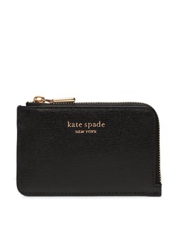 Etui na karty kredytowe Kate Spade Morgan Saffiano Leather Zip Ca K8919 Black 250 ze sklepu eobuwie.pl w kategorii Portfele damskie - zdjęcie 166824436