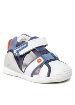 Sandały Biomecanics 222132-B Azul Y Blanco ze sklepu eobuwie.pl w kategorii Buciki niemowlęce - zdjęcie 166825365
