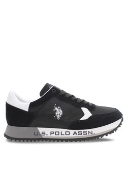 Sneakersy U.S. Polo Assn. Cleef CLEEF001A BLK ze sklepu eobuwie.pl w kategorii Buty sportowe męskie - zdjęcie 166825879