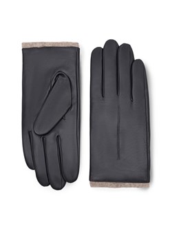 Rękawiczki Męskie Lasocki 2M6-003-AW23 Czarny ze sklepu eobuwie.pl w kategorii Rękawiczki męskie - zdjęcie 166826495