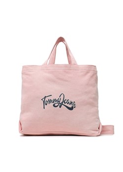 Torebka Tommy Jeans Tjw Canvas Mini Tote Veg Dye AW0AW14590 Różowy ze sklepu eobuwie.pl w kategorii Torby Shopper bag - zdjęcie 166827069