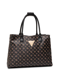 Torba Guess Wilder Travel TWP745 29190 Brązowy ze sklepu eobuwie.pl w kategorii Torby Shopper bag - zdjęcie 166827248