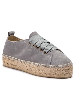 Espadryle Manebi Sneakers D A C.1 E0 AC Grey Suede ze sklepu eobuwie.pl w kategorii Espadryle damskie - zdjęcie 166829029