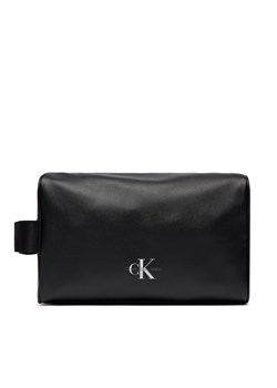 Kosmetyczka Calvin Klein Jeans Monogram Soft Washbag K50K511443 Czarny ze sklepu eobuwie.pl w kategorii Kosmetyczki - zdjęcie 166834479