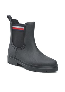 Kalosze Tommy Hilfiger Rain Boot Ankle Elastic FW0FW06774 Black BDS ze sklepu eobuwie.pl w kategorii Kalosze damskie - zdjęcie 166840679