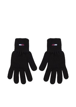 Rękawiczki Damskie Tommy Jeans Tjw Flag Gloves AW0AW15480 Czarny ze sklepu eobuwie.pl w kategorii Rękawiczki damskie - zdjęcie 166840998