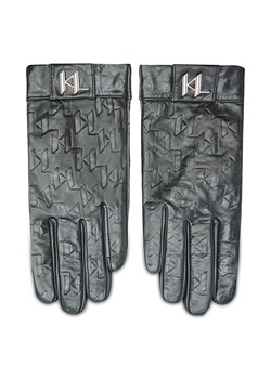 Rękawiczki Damskie KARL LAGERFELD 226W3602 Czarny ze sklepu eobuwie.pl w kategorii Rękawiczki damskie - zdjęcie 166842385