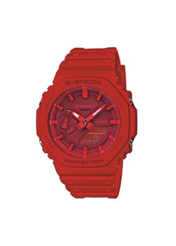 Zegarek G-Shock GA-2100-4AER Red/Red ze sklepu eobuwie.pl w kategorii Zegarki - zdjęcie 166845037