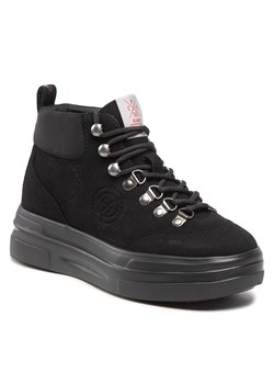 Sneakersy Cross Jeans KK2R4074C Black ze sklepu eobuwie.pl w kategorii Workery damskie - zdjęcie 166848269