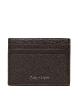 Etui na karty kredytowe Calvin Klein Warmth Cardholder 6Cc K50K507389 Brązowy ze sklepu eobuwie.pl w kategorii Portfele damskie - zdjęcie 166848678