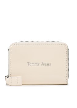 Mały Portfel Damski Tommy Jeans Tjw Must Small Za Patent Écru ze sklepu eobuwie.pl w kategorii Portfele damskie - zdjęcie 166849557