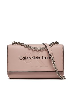 Torebka Calvin Klein Jeans Sculpted Ew Flap Conv25 Mono K60K611866 Różowy ze sklepu eobuwie.pl w kategorii Listonoszki - zdjęcie 166849689