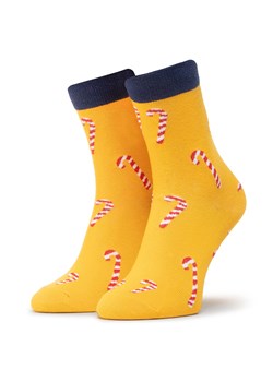 Skarpety wysokie unisex Dots Socks DTS-SX-484-Y Żółty ze sklepu eobuwie.pl w kategorii Skarpetki męskie - zdjęcie 166849997