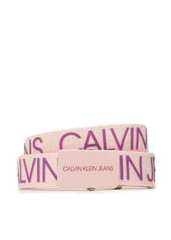 Pasek Dziecięcy Calvin Klein Jeans Canvas Logo Belt IU0IU00125 TCE ze sklepu eobuwie.pl w kategorii Paski dziecięce - zdjęcie 166850625