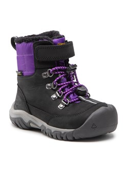 Śniegowce Keen Greta Boot Wp 1025524 Black/Purple ze sklepu eobuwie.pl w kategorii Buty zimowe dziecięce - zdjęcie 166851096