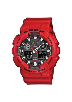 Zegarek G-Shock GA-100B-4AER Czerwony ze sklepu eobuwie.pl w kategorii Zegarki - zdjęcie 166852608