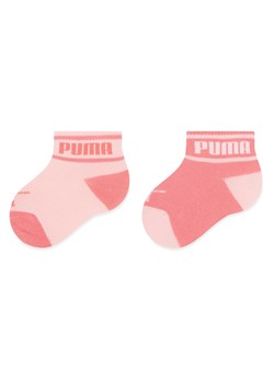 Zestaw 2 par wysokich skarpet dziecięcych Puma Baby Wording Sock 2P 935479 Pink 02 ze sklepu eobuwie.pl w kategorii Skarpetki dziecięce - zdjęcie 166855758