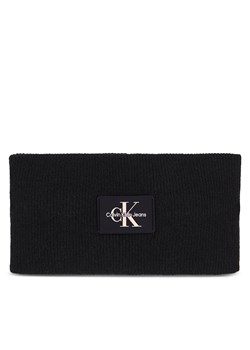 Opaska materiałowa Calvin Klein Jeans Monologo Rubber Headband K60K611258 Black BDS ze sklepu eobuwie.pl w kategorii Opaski damskie - zdjęcie 166856775