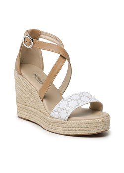 Sandały Nero Giardini E307642D Bianco 707 ze sklepu eobuwie.pl w kategorii Espadryle damskie - zdjęcie 166859988