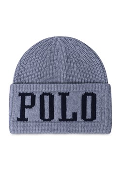 Czapka Polo Ralph Lauren Hat 322817530007 Grey ze sklepu eobuwie.pl w kategorii Czapki zimowe damskie - zdjęcie 166860957