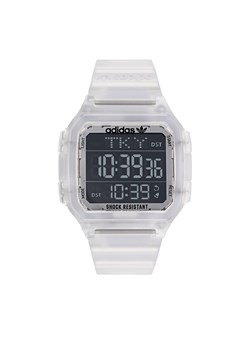 Zegarek adidas Originals Digital One GMT AOST22049 Biały ze sklepu eobuwie.pl w kategorii Zegarki - zdjęcie 166861405