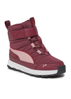 Śniegowce Puma Evolve Boot AC+ PS 392645 04 Dark Jasper-Future Pink-Astro Red ze sklepu eobuwie.pl w kategorii Buty zimowe dziecięce - zdjęcie 166867948