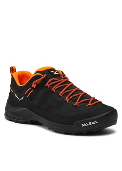 Trekkingi Salewa Ms Wildfire Leather 61395 0938 Black/Fluo Orange ze sklepu eobuwie.pl w kategorii Buty trekkingowe męskie - zdjęcie 166868388