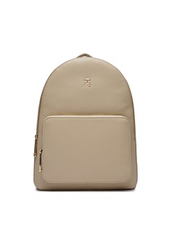 Plecak Tommy Hilfiger Th Essential Sc Backpack AW0AW15719 Beżowy ze sklepu eobuwie.pl w kategorii Plecaki - zdjęcie 166868556