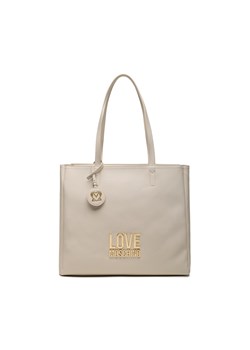Torebka LOVE MOSCHINO JC4100PP1HLI0110 Avorio ze sklepu eobuwie.pl w kategorii Torby Shopper bag - zdjęcie 166872357