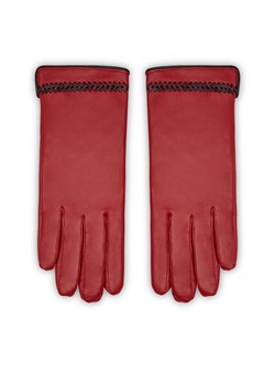 Rękawiczki Damskie WITTCHEN 39-6A-011 Czerwony3 ze sklepu eobuwie.pl w kategorii Rękawiczki damskie - zdjęcie 166881366