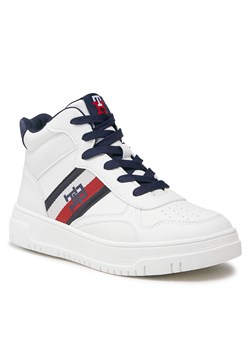 Sneakersy Tommy Hilfiger T3X9-33121-1355A473 S Biały ze sklepu eobuwie.pl w kategorii Buty sportowe dziecięce - zdjęcie 166885259